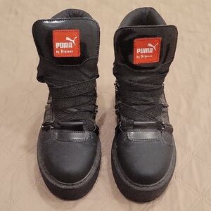 Puma Black High-Top Sneakers